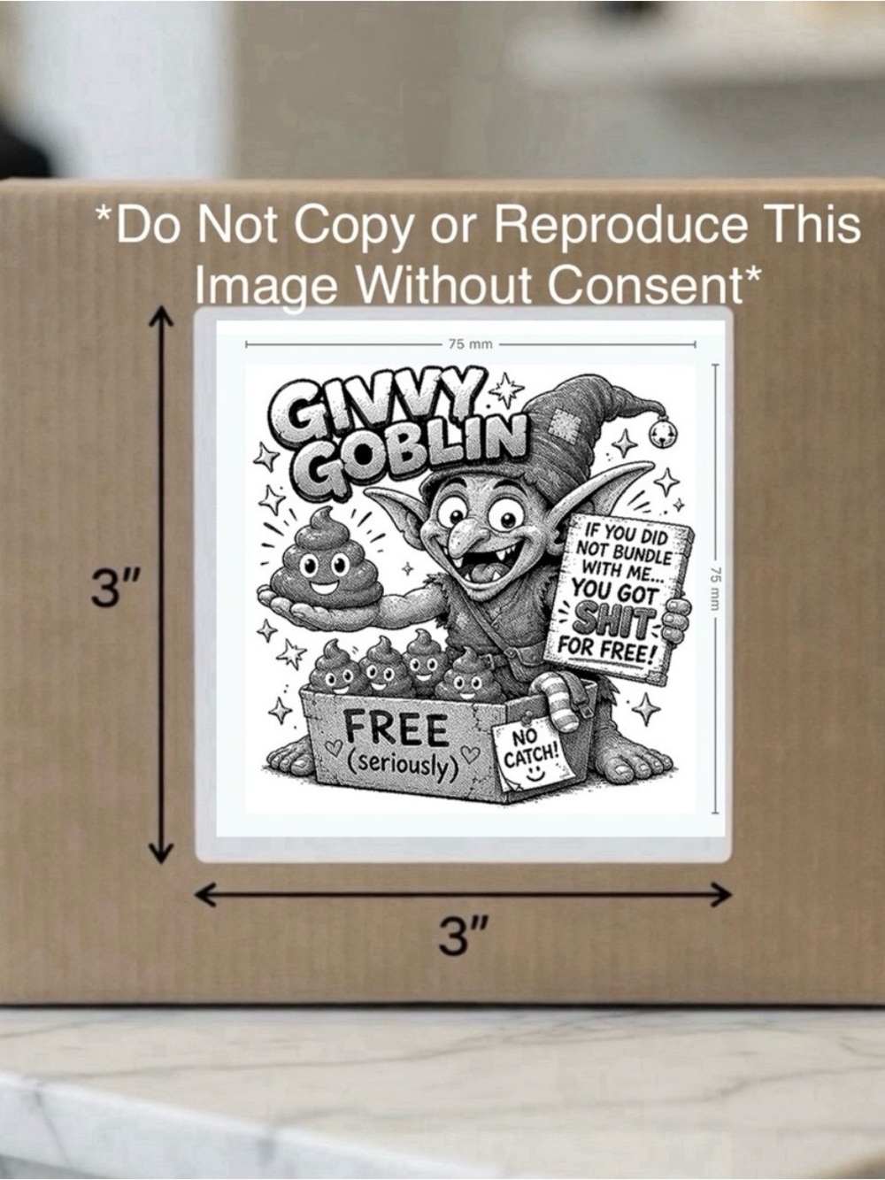 Givvy Goblin Stickers-100ct.